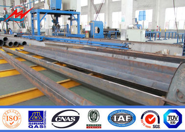 Chiny High Voltage 15 - 30m Galvanized Tubular Steel Pole For Power Transmsion dostawca