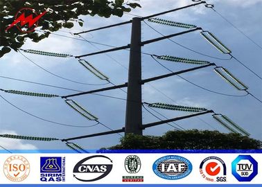 Chiny 12M 650DaN Steel Utility Pole 3mm thickness Gr65 material for 110kv Distribution Power with 345 mpa dostawca