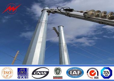 Chiny 30ft 66kv small height Steel Utility Pole for Power Transmission Line with double arms dostawca