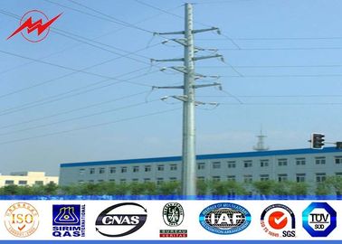 Chiny 8sides 35ft 110kv Steel Utility Pole for transmission power line with single arm dostawca