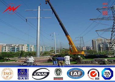 Chiny 14M 5KN 3.5mm thickness Steel Utility Pole for 110kv termination transmission with bitumen dostawca