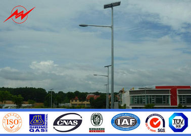 Chiny 10m Single Arm Solar Street Light Pole Specification / Design Garden Lighting Pole dostawca
