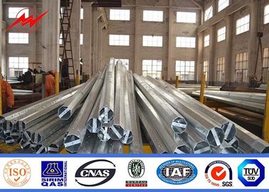 Chiny Round 35FT 40FT 45FT Distribution Galvanized Tubular Steel Pole For Airport dostawca