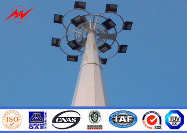 Chiny Slip Joint Bitumen 3mm 20m High Mast Light Poles with Round Lamp Panel dostawca