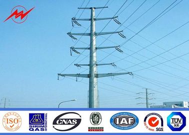 Chiny 33kv 10m Transmission Line Electrical Power Pole For Steel Pole Tower dostawca