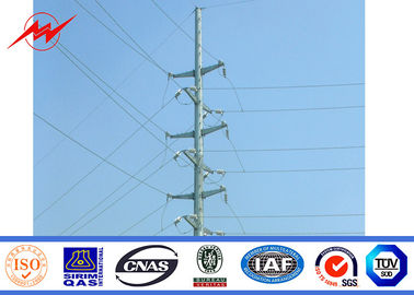 Chiny 18m Outdoor Galvanizatiom Electric Power Pole 10kv To 220kv Power Capacity dostawca