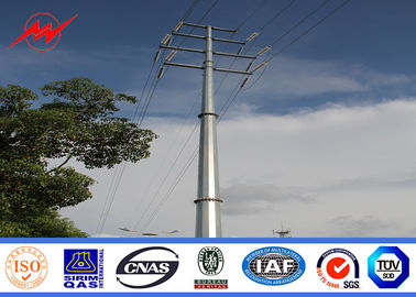 Chiny Angle Cross Arms 16 Sides 24 M Galvanized Steel Pole Electrical Transmission Towers dostawca
