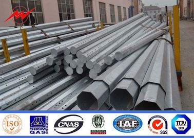 Chiny 13m Hot Dip Galvanized Electrical Power Pole With Arms For Africa dostawca