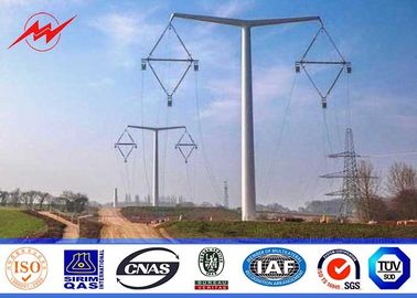 Chiny Conical 12.2m 1280kg Load Steel Utility Pole For Power 65kv Distribution dostawca