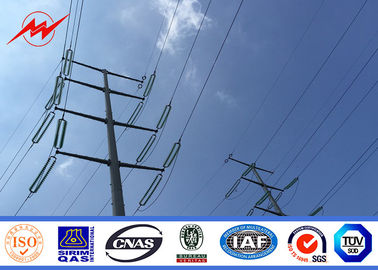 Chiny Round Power Distribution Steel Transmission Poles 220KV 12M Power Line Pole dostawca