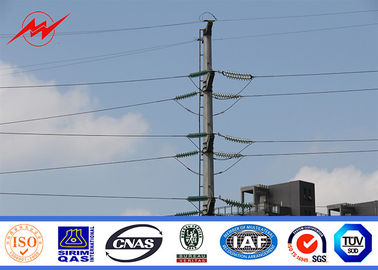 Chiny Medium Voltage Electric Power Pole AWS D 1.1 Steel Electrical Transmission Line Poles dostawca
