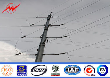 Chiny 110kv Polygonal Electric Power Pole Hot Galvanized With Electrical Accessories dostawca