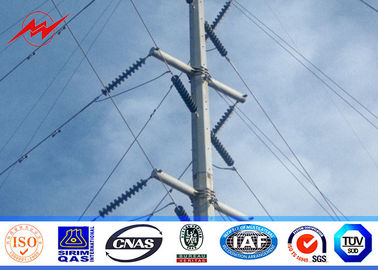 Chiny 132kv Octagonal  Electrical Galvanized Steel Telescopic Pole AWS D1.1 For Power Line Project dostawca