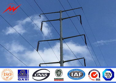 Chiny 132 Kv Power Distribution Transmission Line Poles Hot Dip Galvanized For Overhead dostawca