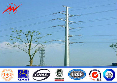 Chiny ISO Electrical Power Pole Powerful Transmission Line GR65 Galvanized Steel Poles dostawca