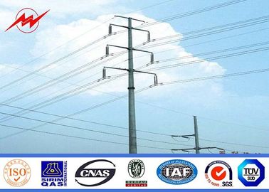 Chiny 69 KV Philippines Galvanized Steel Pole / Electrical Pole With Cross Arm dostawca