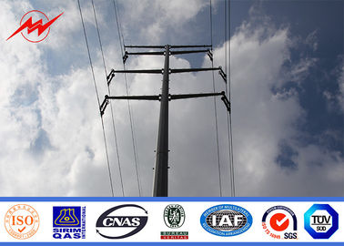 Chiny Galvanized Electrical Tubular / Lattice Metal Utility Poles Transmission Line Pole dostawca
