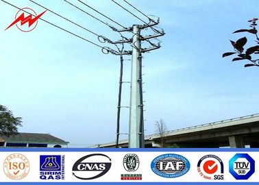 Chiny 138 KV Anti Corrosion Conical Steel Utility Pole With 30000m Aluminum Conductor dostawca