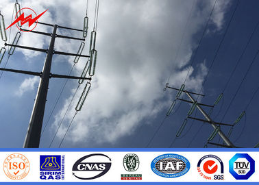 Chiny 240kv Metal Transmission Line Poles 18m Electric Power Pole For Steel Pole Tower dostawca