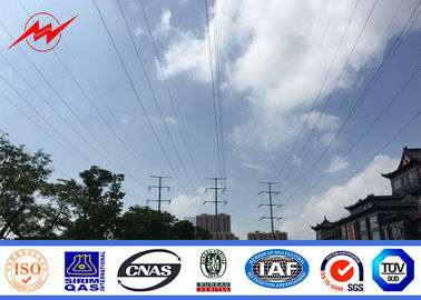 Chiny  Polygonal 3mm 30 FT Electrical Power Pole 220KV Transmission Line Poles dostawca