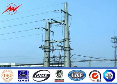 Chiny 11.9m - 600dan Power Transmission Poles Galvanized Octagonal Electrical Power Pole dostawca