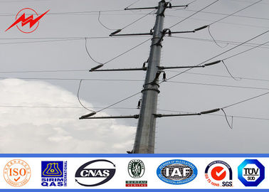 Chiny Power Line 11m 8KN Electrical Power Pole With Galvanizing Surface Treatment dostawca