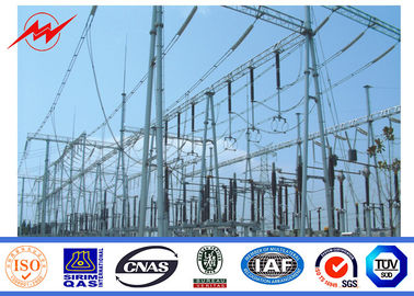Chiny Double Circuit 23m Galvanized Electrical Transmission Line Poles 150KV Power dostawca