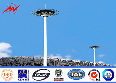 Chiny 40M Outdoor Hot Dip Galvanized High Mast Tower With Rasing system for Stadium Lighting dostawca