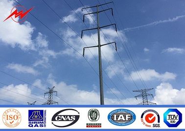 Chiny Transmission Line 110kv 132kv Towers And Lattice Masts Double Circuit Galvanized Power Poles dostawca