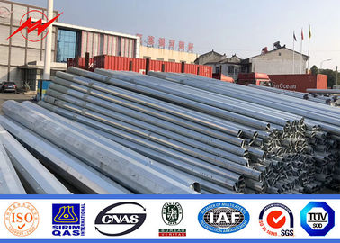 Chiny ISO 9m 10m ocynkowany stalowy słup o wysokiej wydajności 2,75 mm - 3 mm dostawca