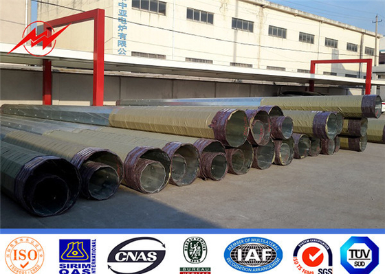 Chiny Linia dystrybucyjna NEA Standard Galvanized Electrical Steel Pole 69KV Q345 dostawca