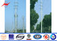 Outdoor Polygonal Q345 Material 30FT Electric Power Pole 1 Section dostawca