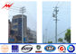 Outdoor Polygonal Q345 Material 30FT Electric Power Pole 1 Section dostawca