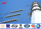 Conical 3.5mm thickness electric power pole 22m height with three sections for transmission dostawca