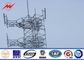 Steel Telecom Cellular Antenna Mono Pole Tower For Communication , ISO 9001 dostawca