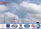 High Voltage 220 KV Double Circuit Electrical Galvanized Steel Pole For Transmission dostawca
