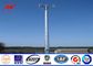 Professional Galvanized Mono Pole Tower Conical Shape With Anchor Bolt dostawca