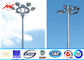 Custom Galvanized High Mast Light Pole with Double Luminaire Carriage Ring dostawca