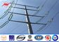 30ft 66kv small height Steel Utility Pole for Power Transmission Line with double arms dostawca