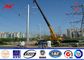 16sides 8m 5KN Steel Utility Pole for overhead transmission line power with anchor bolt dostawca
