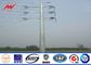 12sides 10M 2.5KN Steel Utility Pole for overhed distribution structures with earth rod dostawca