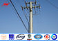 Single Circuit 69kv Galvanized Steel Commercial Light Poles 200mm Length Bitumen dostawca