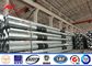 Anti - Ultraviolet 45FT Distribution Galvanized Steel Pole With Cross Arm dostawca
