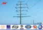 Galvanized Electric Polygona 50m Steel Transmission Poles Approved ISO9001 dostawca