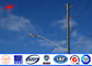 14m 500 Dan Tapered Steel Utility Pole , Galvanized Steel Poles With Climbing Ladder Protection dostawca
