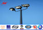 Square 6m Round Tapered LED Parking Lot Light Pole With Galvanization dostawca