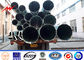 Round 15M Galvanized Steel Electric Power Poles 3.5mm for Power Transmission dostawca