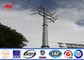 OEM 8-15m NEA Steel Utility Power Poles , Galvanised Steel Pole With Insulator dostawca