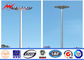 3 Sections 5mm 35M HDG High Mast Light Pole with 6 Lamps Wind Speed 30m/s dostawca
