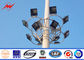 Powder Coating Flanged 20m High Mast Poles , Plaza / Garden Lighting Pole dostawca